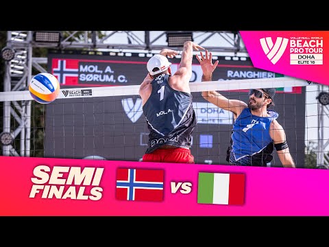 Mol/ Sorum vs. Ranghieri/ Carambula - Semi Final Highlights Doha 2023 #BeachProTour