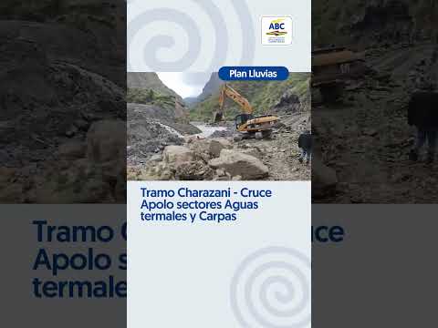 Tramo Charazani - Cruce Apolo sectores Aguas termales y Carpas