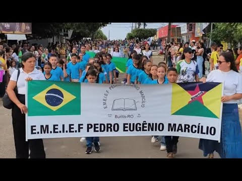 Desfile Cívico marca manhã de 7 de Setembro em Buritis-Ro