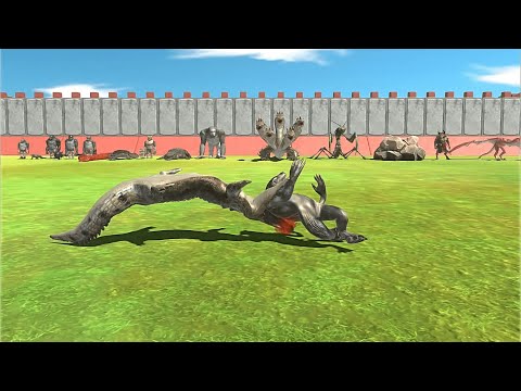 MUTANT PRIMATES+REPTILES VS FANTASY+GIANT INVERTEBBRATES Tournament - Animal Revolt Battle Simulator