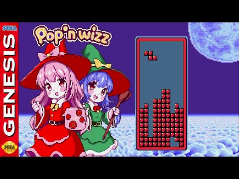 Pop'n Wizz (Tetris) [Sega Genesis] Homebrew