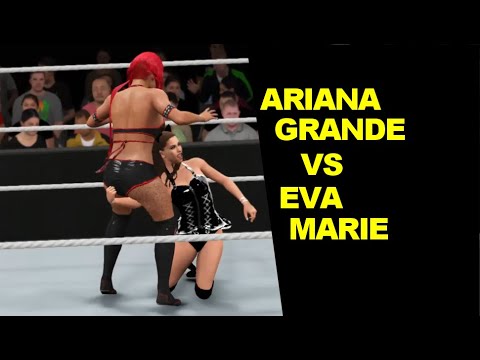 WWE 2K17 Ariana Grande vs Eva Marie