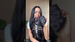 How to style Bow Clip🎀#hairstyle #viral #youtubeshorts #makeup #shorts #bts #haircare #beauty