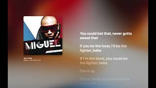 Download lagu Miguel - Sure Thing (Lyrics) mp3