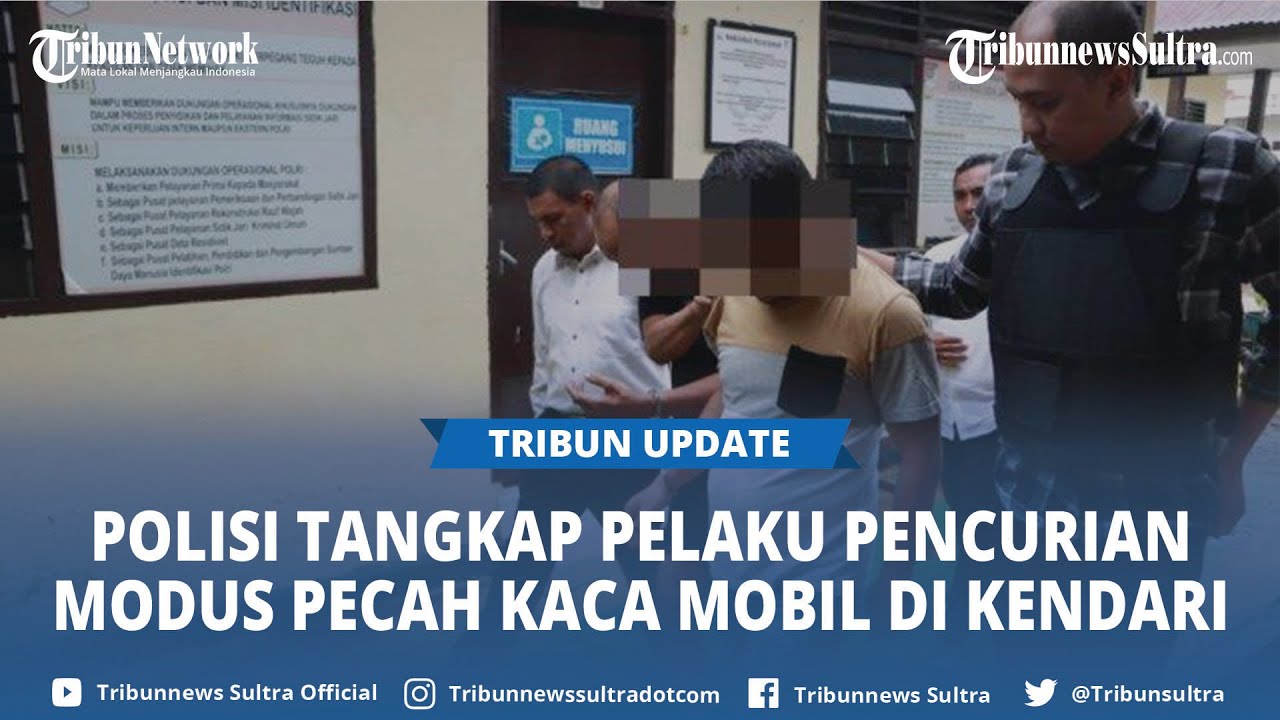 Polisi Tangkap Pelaku Pencurian dengan Modus Pecah Kaca Mobil di Kendari