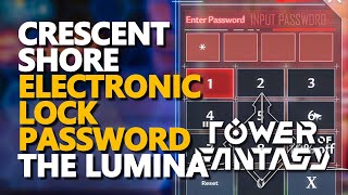 Crescent Shore Electronic Lock Password Tower of Fantasy