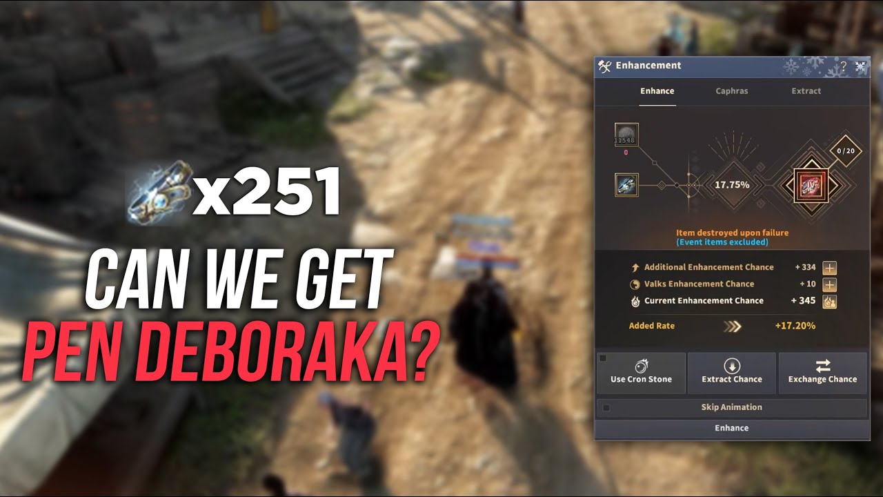251 DEBOREKA BELT Enhancement | Goal is PEN Deboreka | Black Desert