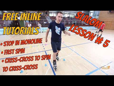 Freestyle slalom skating on rollerblades - Lesson 5