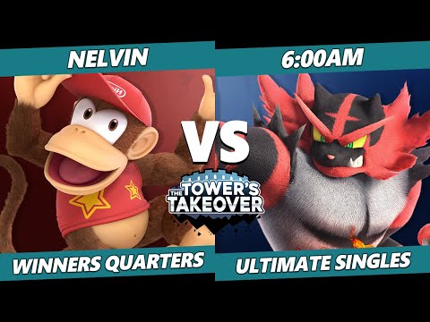 Tower's Takeover 16 Winners Quarters - Nelvin (Diddy Kong) Vs. 0.25 (Incineroar) SSBU Ultimate