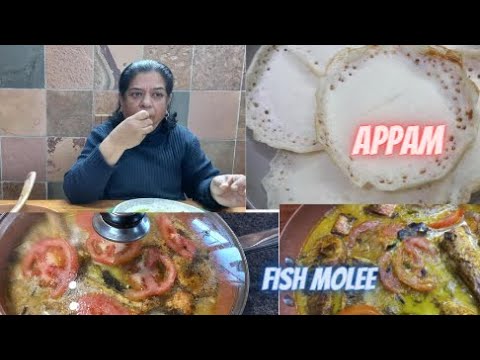 Sunday Special Appam and Fish Molee|   #fishcurry   #breakfast  #kerala #india #africa