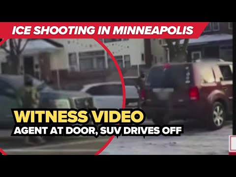 New video shows moments before crash in Minneapolis ICE shooting | Witness footage