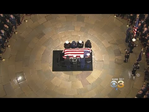 George H. W. Bush Honored At Special Ceremony At U.S. Capitol Building