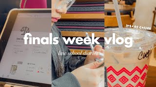 finals week in law school (studying, stress eating, lots of coffee) ⚖️ law school diaries