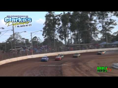 Modified Production - Heat 7 - QLD Title - Maryborough Speedway - 15.09.12