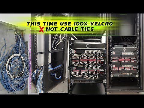 Data Server Cable Management And 42U Rack Installation for Office, School, and Factory Environments