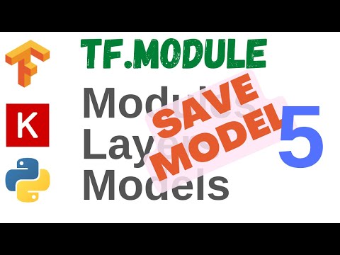 21: Modules, layers and models - 5 | Save Model | TensorFlow | Tutorial