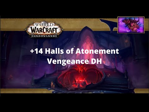 Halls of Atonement +14 | Vengeance DH Tank | PUG Run | TWW Season 3 M+