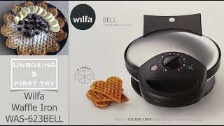 Unboxing + first try: Wilfa Waffle Iron WAS-623Bell