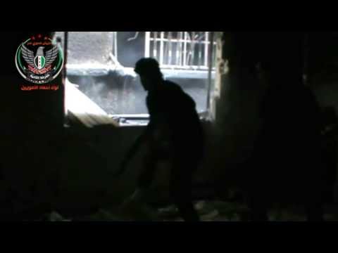 اشتباكات بين عناصر كتائب معاوية بن ابي سفيان وقوت النظام في التضامن في مدينة دمشق