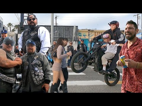 Venice Beach  People Watching tour with Mongols MC, Dragon, and More