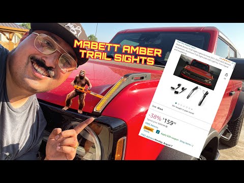 MABETT Bronco Trail Sight Amber Lights on our 2022 Ford Bronco WildTrak