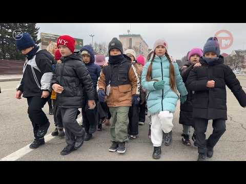 ✔️ Первая в этом году репетиция парада «Правнуки Победы» прошла на центральной площади города