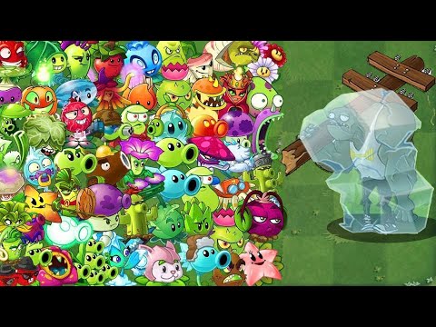 Pvz 2 Challenge - All Plants *3 Power up vs 35 Frozen Gargantuar Zombies