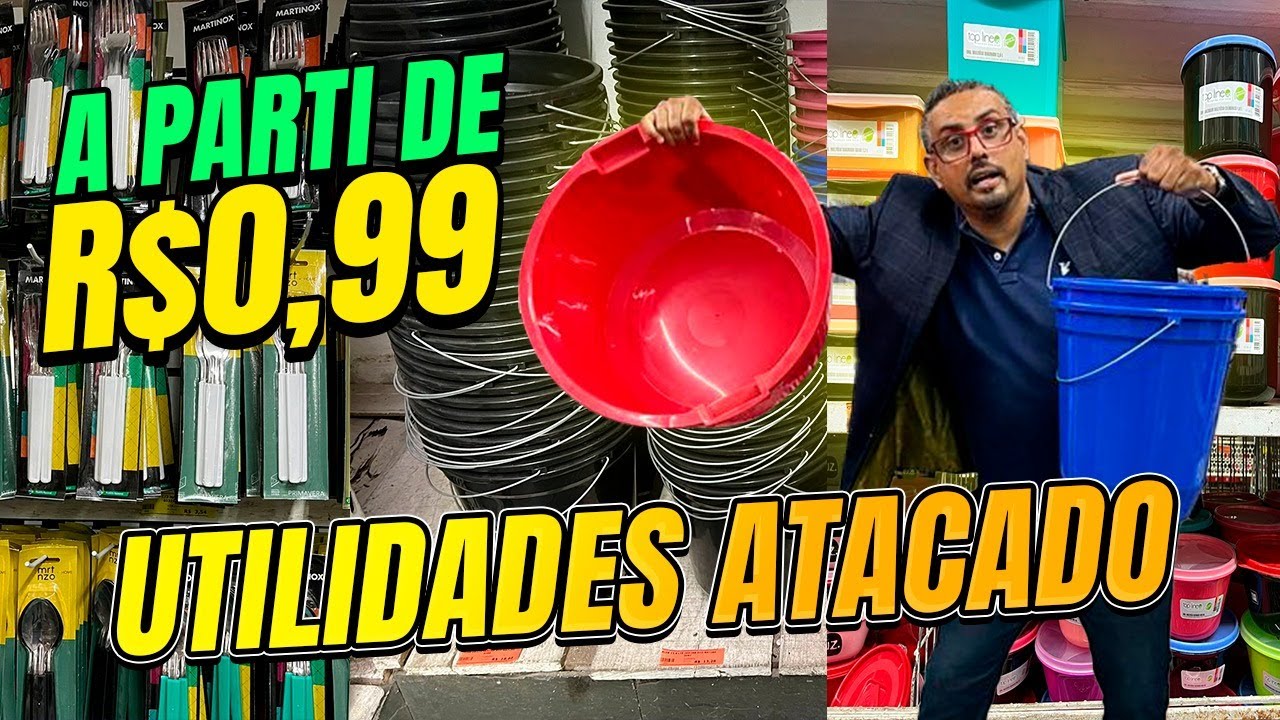 🚨R$1,00🚨 Utilidades Atacado Produtos para o Lar  com Preços Imbatíveis