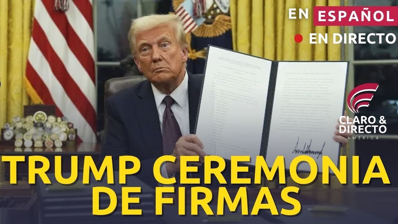 🔴 EN VIVO: Trump Firma en la Oficina Oval HOY 2PM | Ceremonia en la Casa Blanca 14 Ene 2026