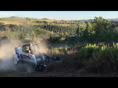 C4 DM190 Trincia per Minipala - Mulcher Head for Skid Steer