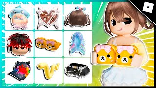 COMO PEGAR 28 ITENS PRA SUA SKIN GRÁTIS NO ROBLOX - CABELOS FOFOS E SAPATINHOS GRÁTIS NO ROBLOX