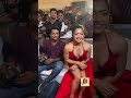 Rashmika Mandanna Hot Red Dress Shorts