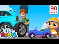 Super Dad Song | Mechanic Rescue | Little Angel | Rescue Adventures