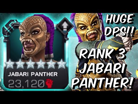 6 Star Rank 3 Jabari Panther is an ABSOLUTE MONSTER!! - Solid God Tier - Marvel Contest of Champions