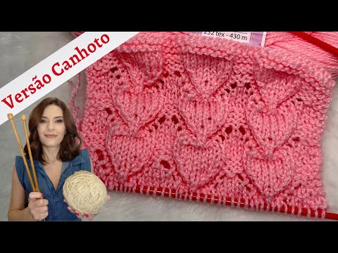 (LEFT-HANDED) REVERSE HEART KNITTING STITCH