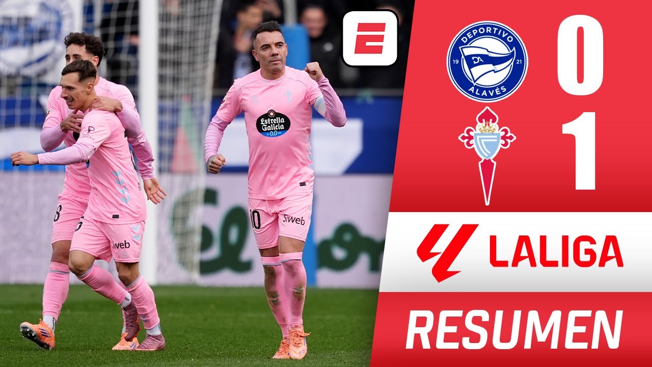 CELTA DE VIGO sumó tres puntos valiosos al ganar por la mínima al ALAVÉS con gol de ASPAS | La Liga
