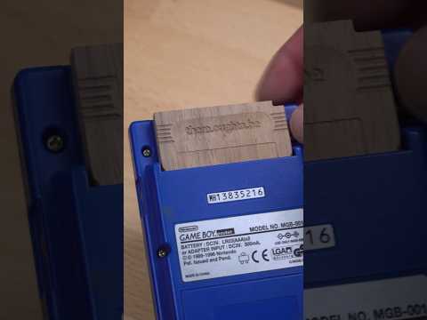 Youtube Short Video: Making a wooden Game Boy Cartridge