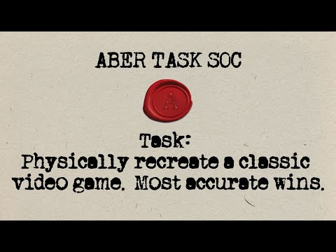 Task: Physically recreate a classic video game