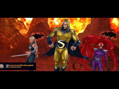 Sentry Skill Rotation VS Mephisto - Marvel Future Fight