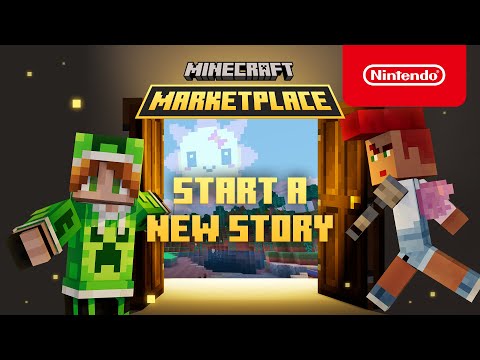 Start a new Minecraft story with Minecraft Marketplace on Nintendo Switch!