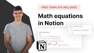 Download the video "Math equations in Notion | Notion equations for maths, physics & computer science"