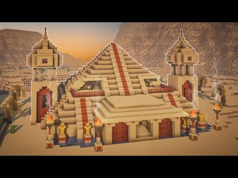 How To Build A Pyramid Base For Survival In Minecraft | Tutorial
