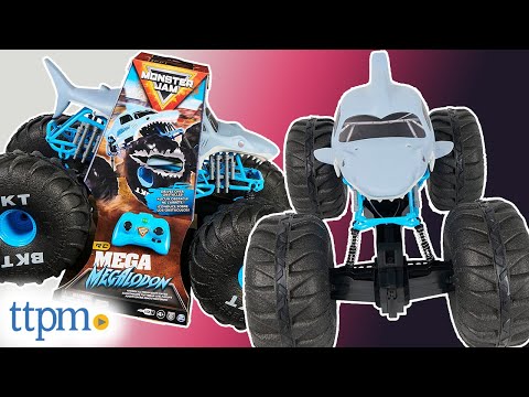 Spin Master MONSTER JAM visureigis RC 1:24 Megalodon, 6044952 video