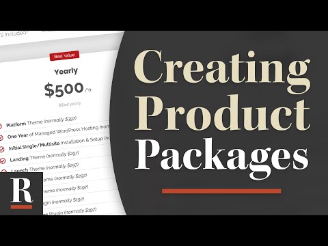 YouTube video about Creating your packages and price your services