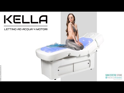 KELLA Lettino SPA ad acqua 4 motori  termoriscaldato con comoterapia e cassettiera portaoggetti