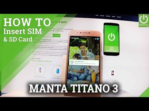 How to Insert Micro SIM and SD in MANTA Titano 3 - SIM & SD Slot