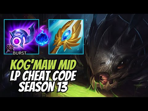 AP KOG MAW MID LANE CARRY CHEAT CODE | Season 13 League of Legends