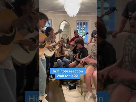 Wait for the insane high note and reaction 😱 #shorts | The most talented young cast 🤩