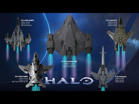 The different Human Fighter Aircraft in Halo