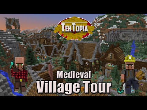 ItsMarloe - Tektopia - Medieval Village Tour (Minecraft Villager Mod)